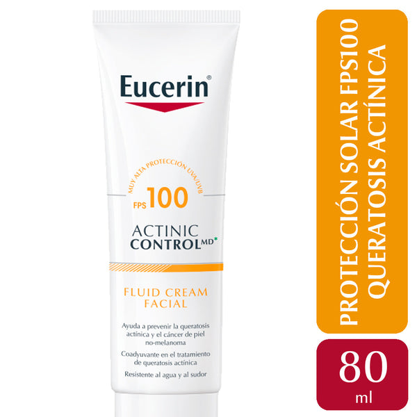 Eucerin Actinic Control SPF 100 Facial Sun Protection, 50ml, SPF 100, Prevents Skin Cancer.
