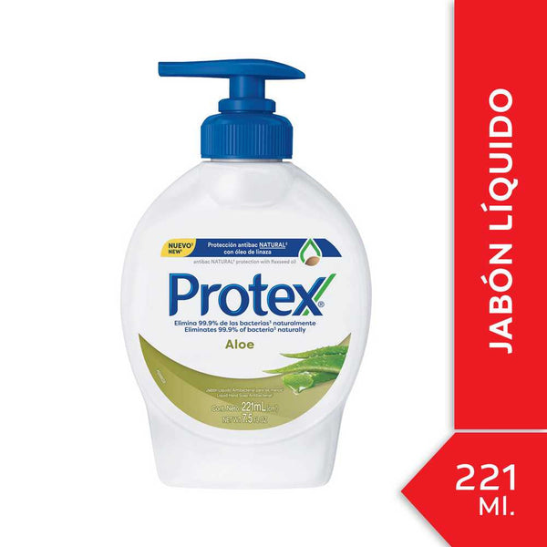 Protex Aloe 221Ml / 6.77Fl Oz for Natural Aloe Vera Extract, Vitamin E, Non-Greasy Formula, Hypoallergenic, Fragrance-Free, Paraben-Free, Cruelty-Free & Dermatologically Tested Long-Lasting Hydration