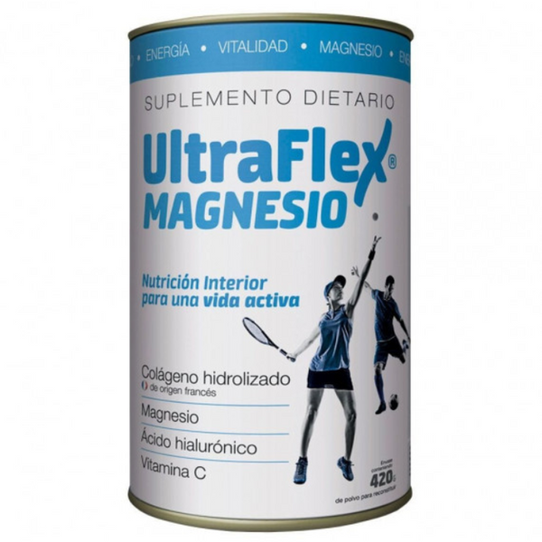 4 Pack Ultraflex Hydrolyzed Collagen Magnesium - Vitamin C for Increased Energy and Vitality, Injury Prevention, and Connective Tissue Protection (420 Gr/14.81Oz)