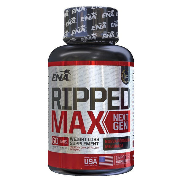 Ena Ripped Max Next Gen: 60 Tablets for Natural Weight Loss, Metabolism Boost, and Improved Energy Levels