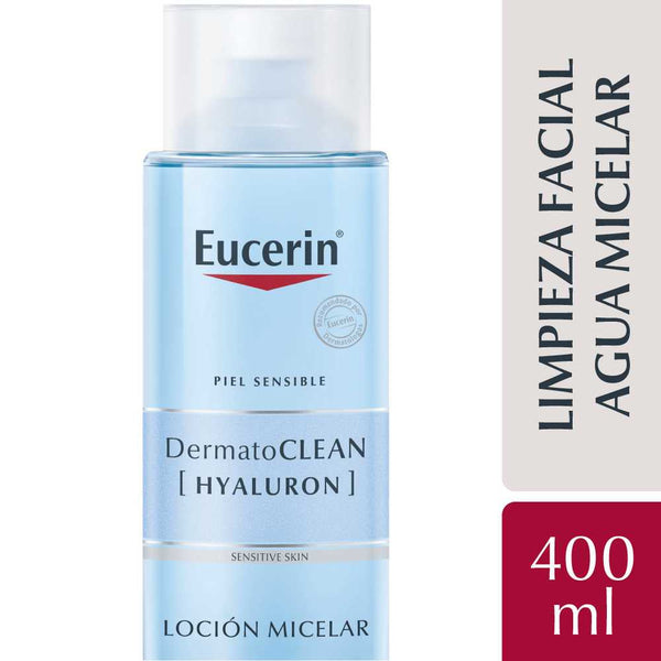 Eucerin Dermatoclean 3-In-1 Micellar Cleansing Lotion With Hyaluronic Acid: Removes Makeup, Hydrates Skin & Non-Drying Formula (400ml/13.52Fl Oz)