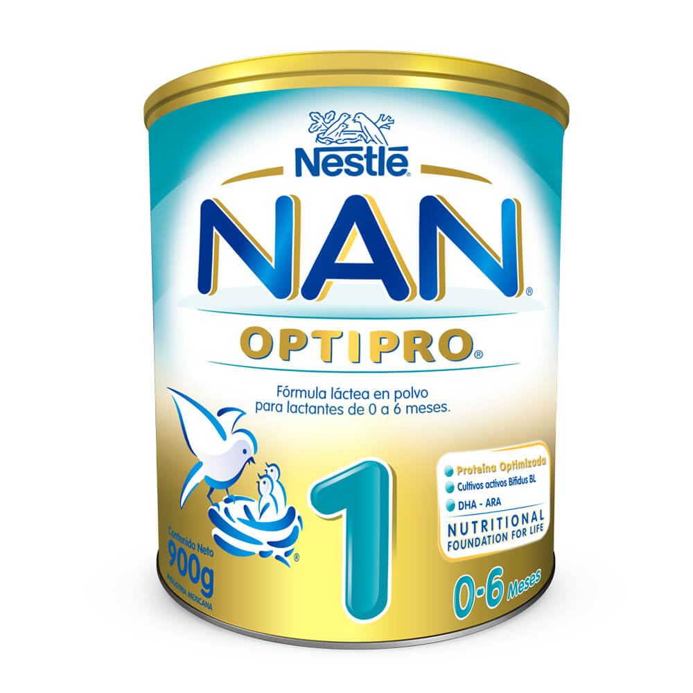 Nan Optipro 0-6M Infant Lactlea Formula Home Powder: Prebiotics, DHA/ARA, Iron, OptiPro, Nucleotides, Vitamins & Minerals 900gr / 30.43oz