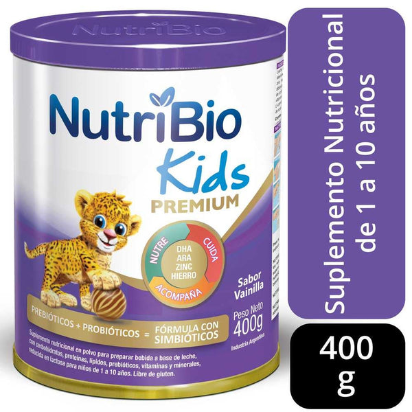 Nutribio Kids Vanilla Powder Formula: Organic, Non-GMO, Gluten-Free, Vegan Formula for Optimal Health and Development (400G/14.10Oz)