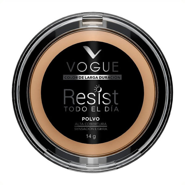 Vogue Compact Powder Resist Honey - Matte Finish, Oil-Free, SPF 15, Buildable Coverage 14G / 0.49Oz